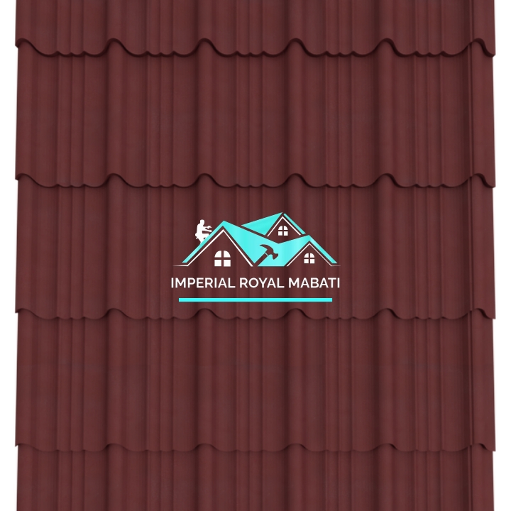 Green box profile mabati corrugated roofing at a Kenyan construction site - Imperial Royal Mabati