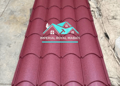 Glossy G28 Roman Tile Installed on Roof - Imperial Royal Mabati Kenya