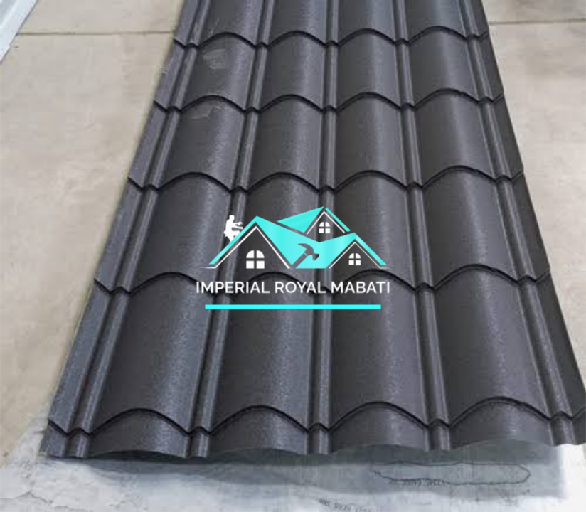 Glossy G28 Roman Tile Close-Up View - Imperial Royal Mabati