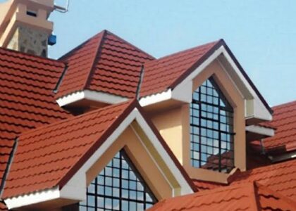 Roman tile style mabati roof installation example for Kenyan homes